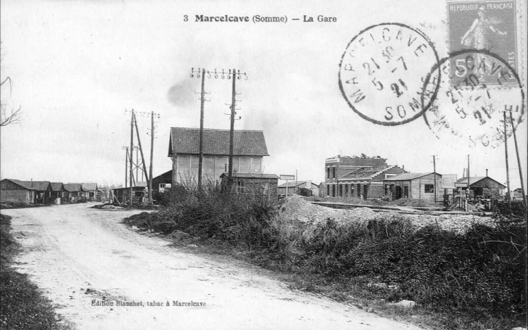 Marcelcave (Somme). La Gare