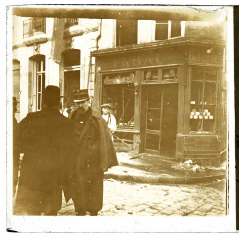 Amiens, le 16 avril 1915. Bombe de taube rue du Bloc : 5 morts