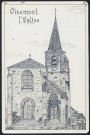 Oisemont : l'église en 1951 - (Reproduction interdite sans autorisation - © Claude Piette)