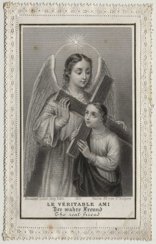 Le véritable ami. Der mahre freund. The real friend L'Ange Gardien