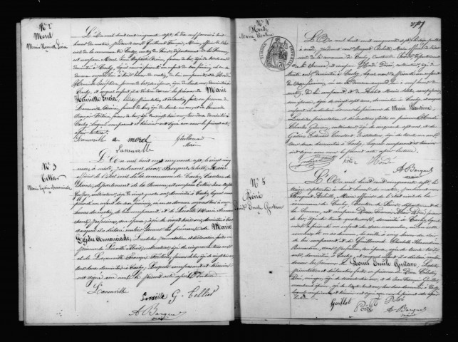 Cachy : naissances, mariages, décès