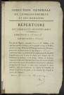 Répertoire des formalités hypothécaires, du 14/11/1830 au 07/03/1831, volume 185 (Conservation des hypothèques d'Amiens)