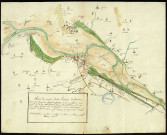 Plan du cours de la rivière de Somme depuis les tombes de Port jusqu'à St Valeri et cours de cette riviere au 10 janvier 1791