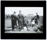 72e de ligne - marches d'épreuve - avril 1902 - 3e jour à Dury Grand'Halte - repas des officiers