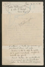 Témoignage de Wellinger, Jules et correspondance avec Jacques Péricard