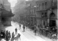 Guerre 1914-1918. L'entrée de l'intendance allemande dans Amiens, le 7 septembre 1914