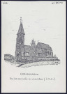 Cressonsacq (Oise) : église entourée du cimetière - (Reproduction interdite sans autorisation - © Claude Piette)