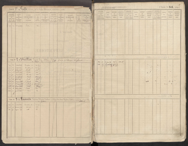Répertoire des formalités hypothécaires, du 01/04/1893 au 13/11/1893, volume n° 161 (Conservation des hypothèques de Doullens)