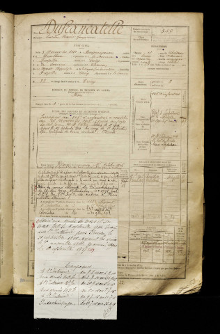 Dufrancatelle, Lucien Benoit Georges, né le 05 novembre 1882 à Bouquemaison (Somme), classe 1902, matricule n° 549, Bureau de recrutement d'Abbeville