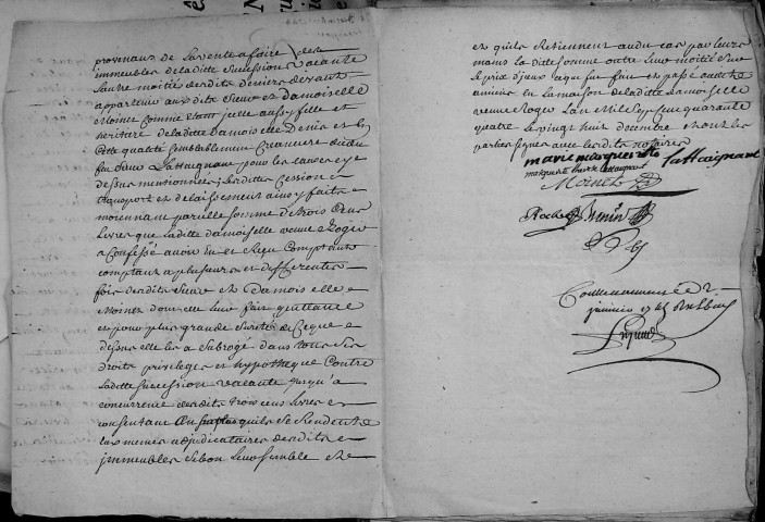 Etude de Me François Henin à Amiens (étude n°3). Minutes de l'année 1744