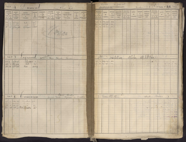 Répertoire des formalités hypothécaires, du 31/05/1893 au 03/10/1893, registre n° 363 (Abbeville)