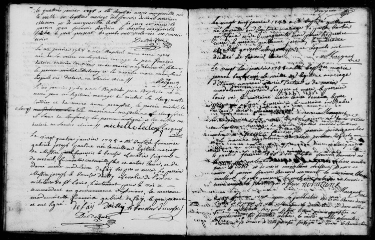 Amiens (Saint-Michel) : baptêmes, mariages, sépultures