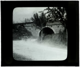Circuit de Picardie 1913. Passage sous le pont de Boves