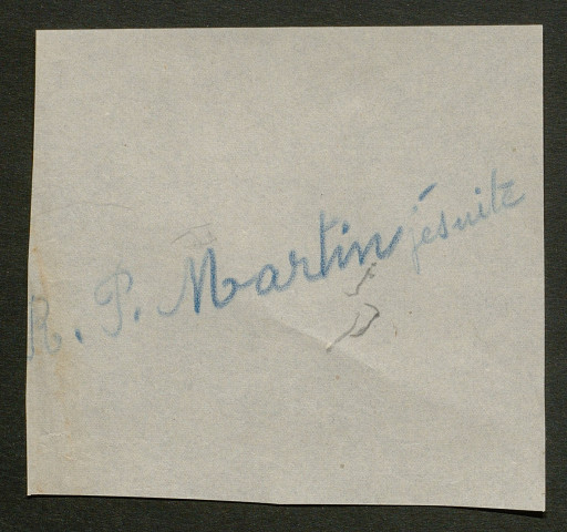 Témoignage de Martin (Abbé), Jean-Baptiste (Lieutenant) et correspondance avec Jacques Péricard