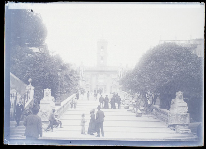 Rome. Escaliers menant à la place du Capitole