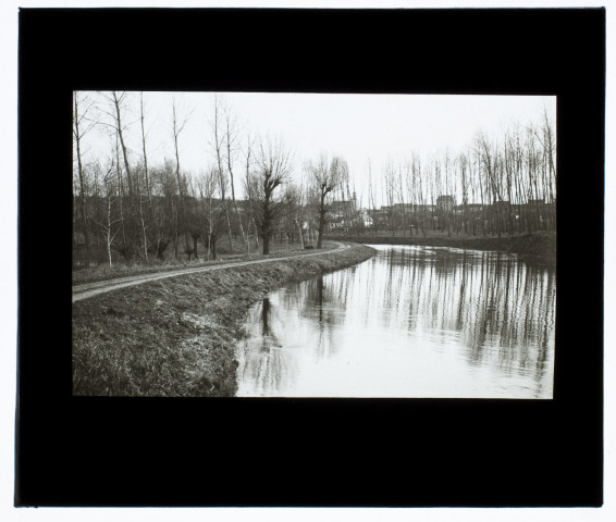 Chemin de halage à Breilly - mars 1910