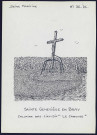 Sainte-Genevière-en-Bray (Seine-Maritime) : calvaire en bois - (Reproduction interdite sans autorisation - © Claude Piette)