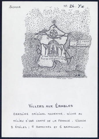 Villers-aux-Erables : oratoire moderne - (Reproduction interdite sans autorisation - © Claude Piette)