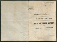Tirage au sort (arrondissements de Doullens et de Montdidier) de l'année 1849