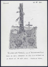 Villers-sur-Mareuil (commune d'Huchenneville) : croix de bois marquant le lieu d'un accident - (Reproduction interdite sans autorisation - © Claude Piette)