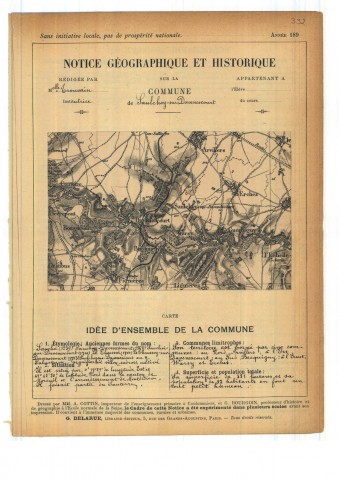 Arvillers (Saulchoy Sur Davenescourt) : notice historique et géographique sur la commune