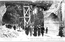 Le pont détruit par les Allemands