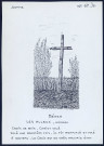 Béhen (hameau les Alleux) : croix de bois, christ volé - (Reproduction interdite sans autorisation - © Claude Piette)
