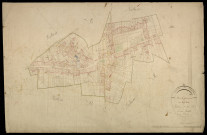 Plan du cadastre napoléonien - Franvillers : Village (Le), développmend'une partie des sections A et B