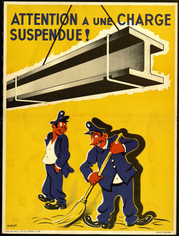 Attention à une charge suspendue !