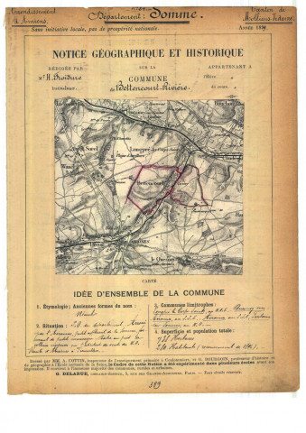Bettencourt-Rivière : notice historique et géographique sur la commune