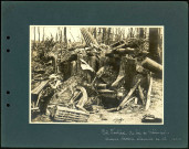 Près de Feuillères (Somme), au Bois de Méréaucourt. Ancienne batterie allemande de 105 conquise par les français