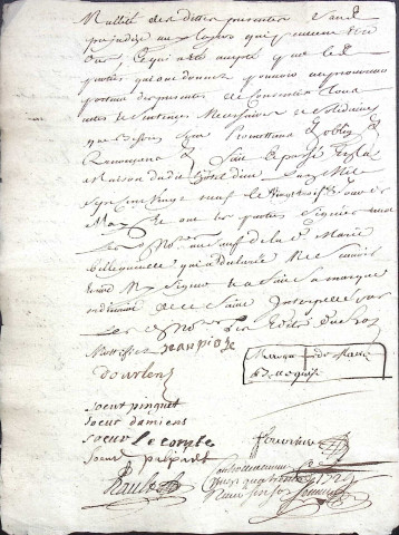 Etude de Me Jean Baptiste Fournier à Amiens (étude n°4). Minutes de l'année 1729