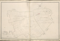 Plan du cadastre napoléonien - Atlas cantonal - Lihons : Chemin de Méharicourt (Le), D