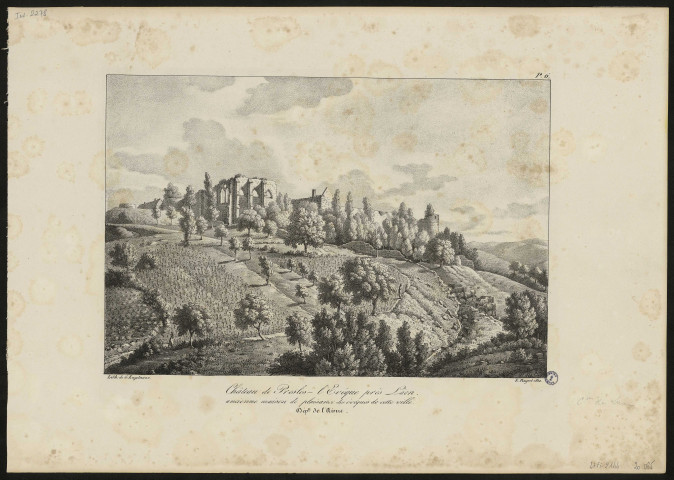 Château de Bresles. L'évêque près Laon. Ancienne maison de plaisance des évêques de cette ville. Département de l'Aisne