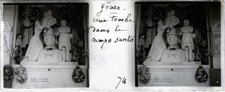 Gênes - une tombe dans le Campo Santo