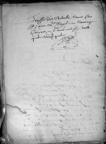 Etude de Me Philippe Caron à Amiens (étude n°1). Minutes de l'année 1684