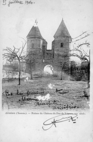 Ruines du Château du Duc de Luynes, XVIè siècle