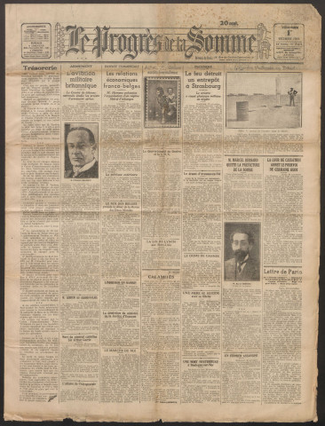 Le Progrès de la Somme, numéro 19818, 1er décembre 1933