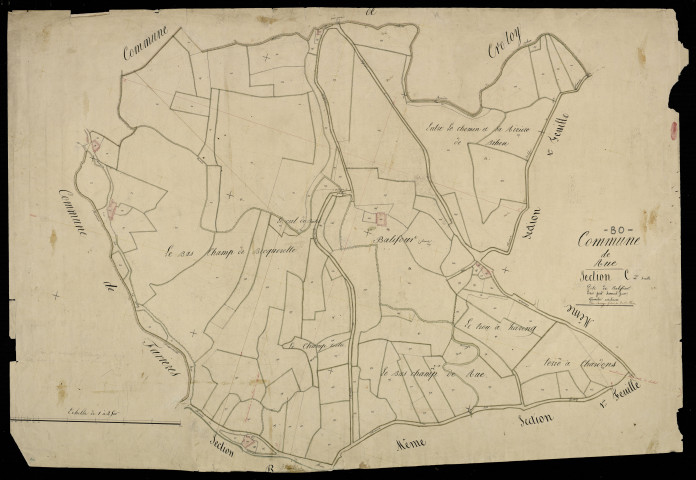 Plan du cadastre napoléonien - Rue : Balifour, C2