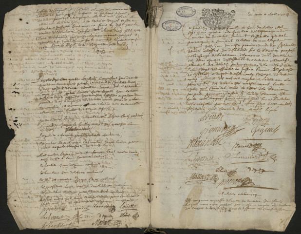 Doullens. Délibérations de l'échevinage