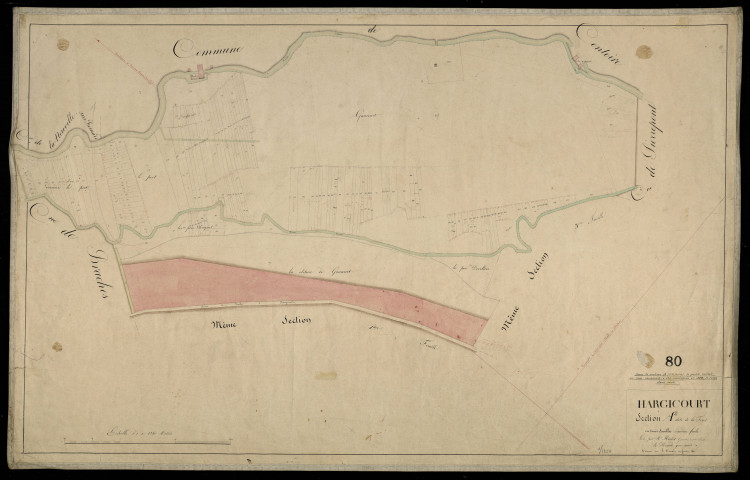 Plan du cadastre napoléonien - Hargicourt : Forêt (La), A2