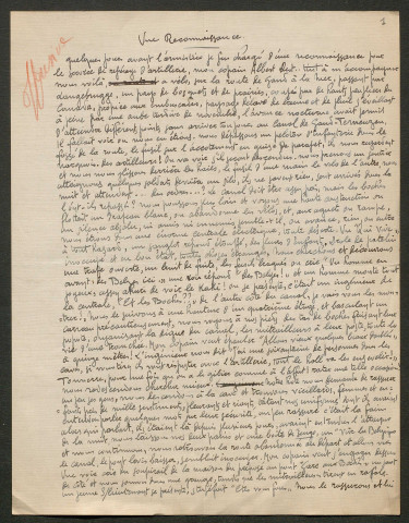 Témoignage de Clédina, Raphaël (Observateur) et correspondance avec Jacques Péricard