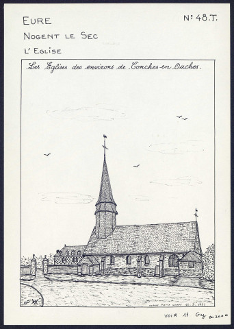 Nogent-le-Sec (Eure) : l'église - (Reproduction interdite sans autorisation - © Claude Piette)