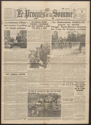 Le Progrès de la Somme, numéro 21477, 8 juillet 1938