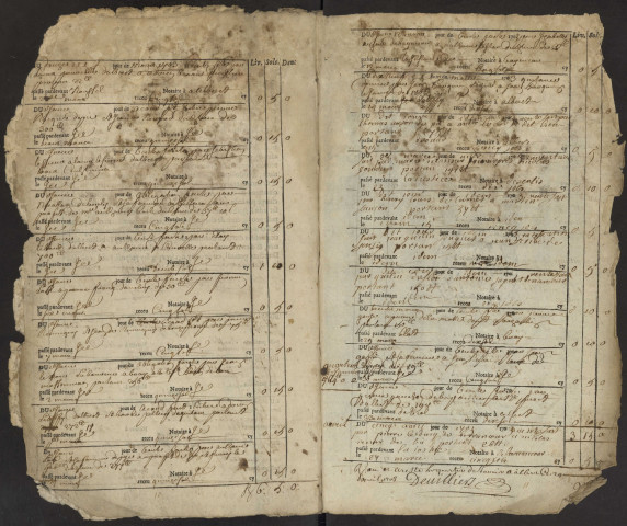 Contrôle des actes du bureau d'Albert pour la période du 12 mars 1703 au 30 décembre 1705
