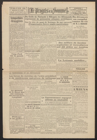 Le Progrès de la Somme, numéro 23194, 6 - 7 février 1944