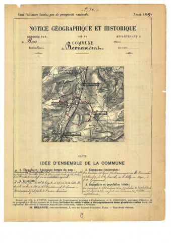 Remiencourt : notice historique et géographique sur la commune