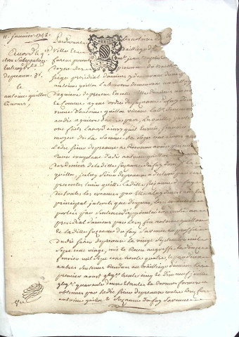 Etude de Me Firmin Magnier à Amiens (étude n°4). Minutes de l'année 1748