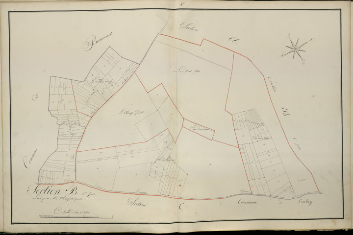Plan du cadastre napoléonien - Atlas cantonal - Bavelincourt : B1