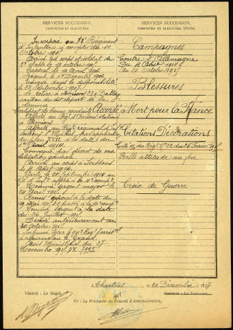 Cotterelle, Eugène Jules, né le 31 décembre 1884 à Amiens (Somme), classe 1904, matricule n° 867, Bureau de recrutement d'Amiens